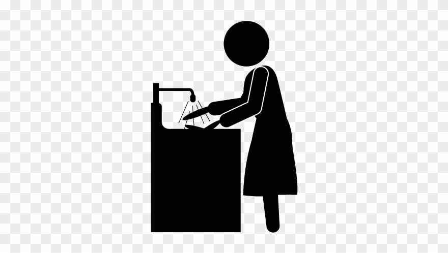 Dishes Clipart Washing Area - Wash The Dishes Icon - Png Download