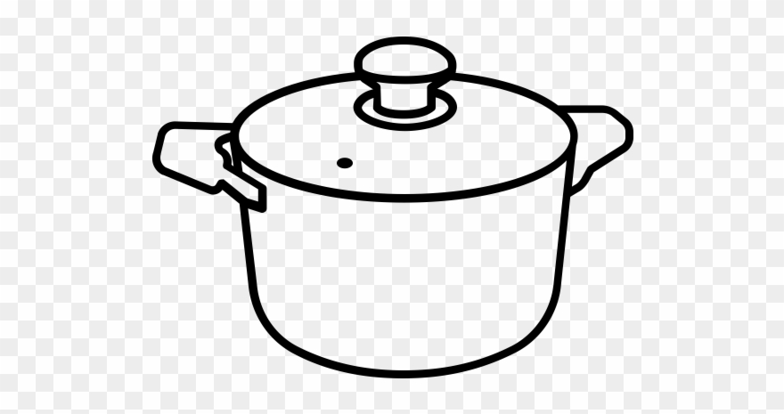 Pot Rubber Stamp - Cooking Clipart