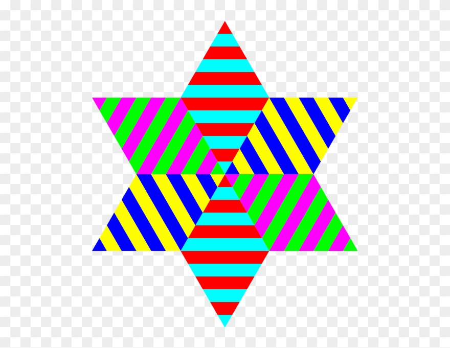 Hexagram Triangle Stripes Png Clip Arts Transparent Png