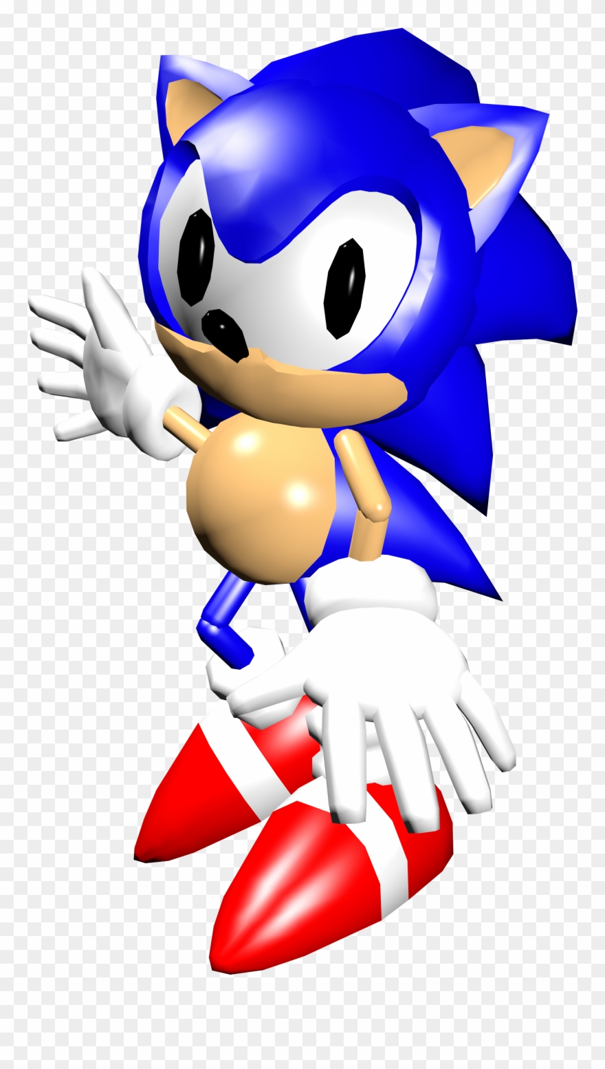 A Render Of The Sonic Model From X-treme - Portable Network Graphics Clipart