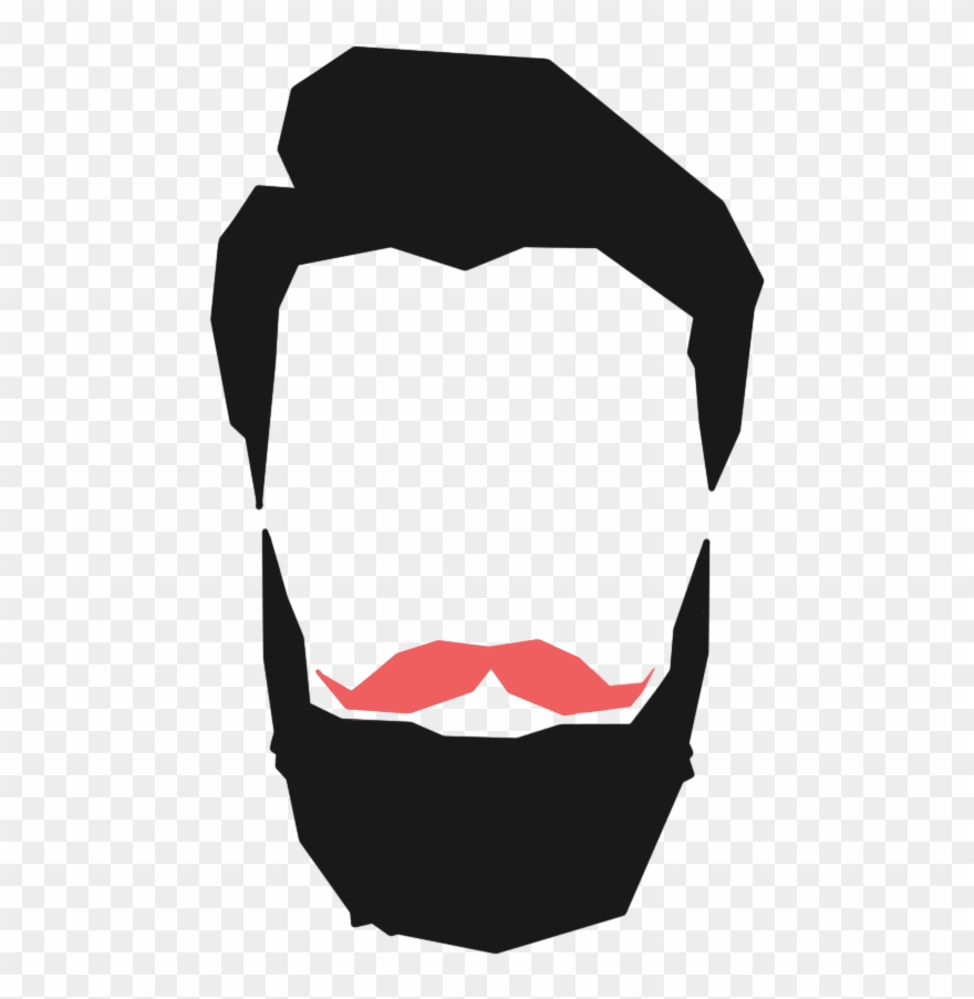 Banner Free Library Beard Clipart Mens - Hairstyle - Png Download