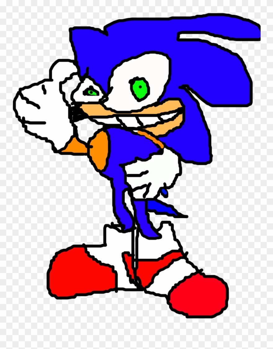 I'm Good Drawing Sonic Fast Go Friend - Cartoon Clipart