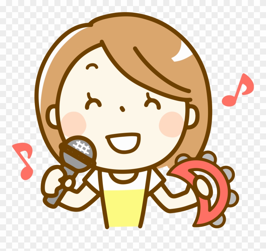 Woman Singing Big Image - Singing Clip Art Head - Png Download