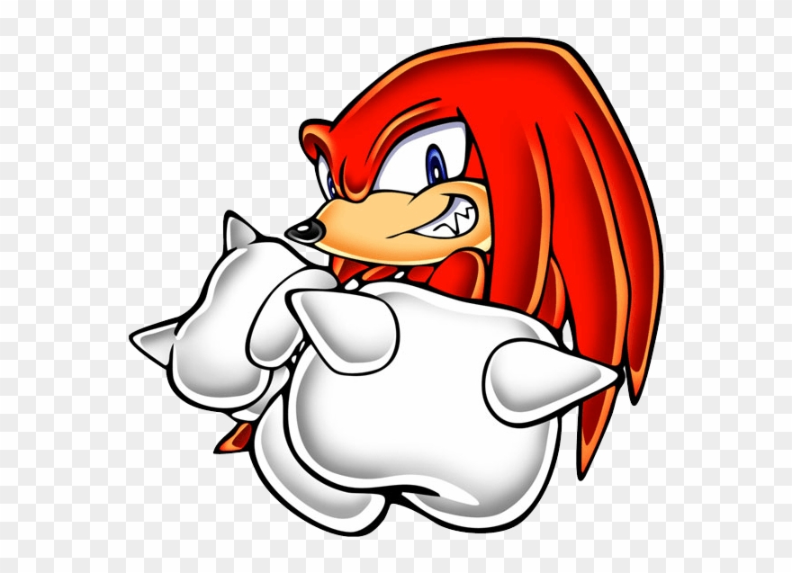 #knuckles 3 From The Official Artwork Set For #sonicadventure - Knuckles The Echidna Sonic Adventure Art Clipart