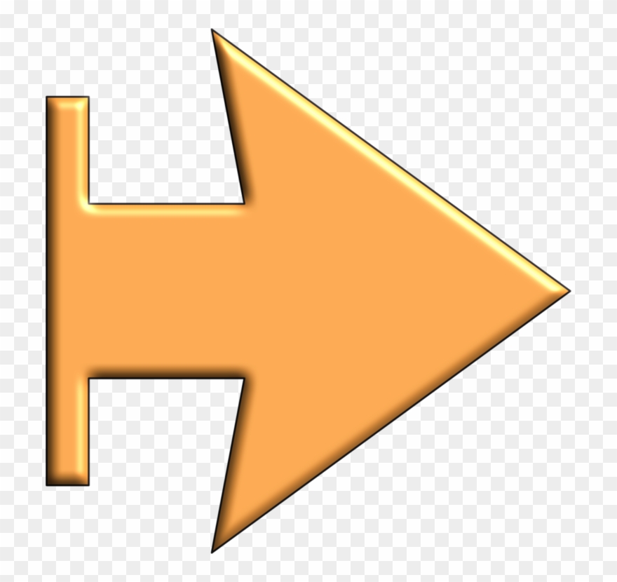 Triangle Line Yellow Orange - Clip Art - Png Download