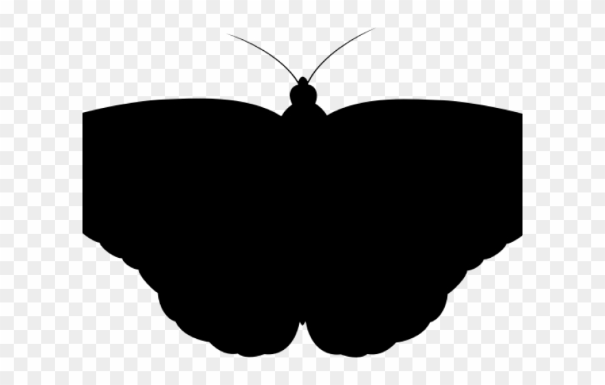 Moth Clipart Shadow - Monarch Butterfly - Png Download