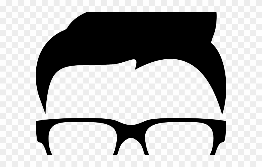 London Eye Clipart Silhouette - Silueta Hombre Con Lentes - Png Download
