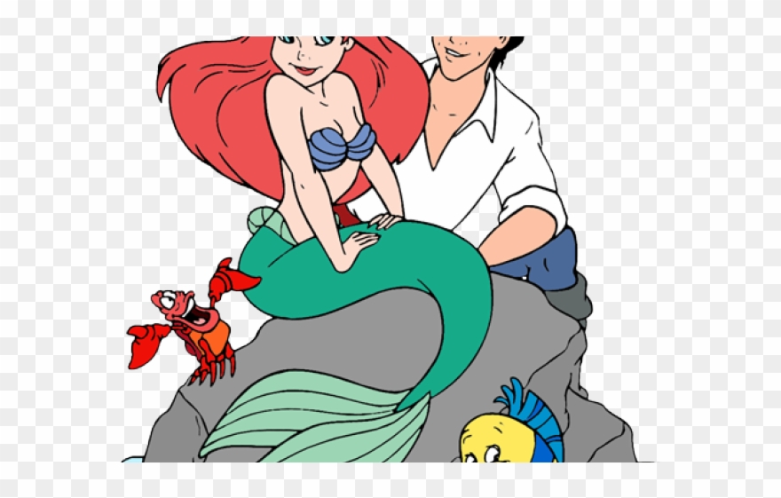 Eels Clipart Ariel - Ariel And Eric Cartoon - Png Download