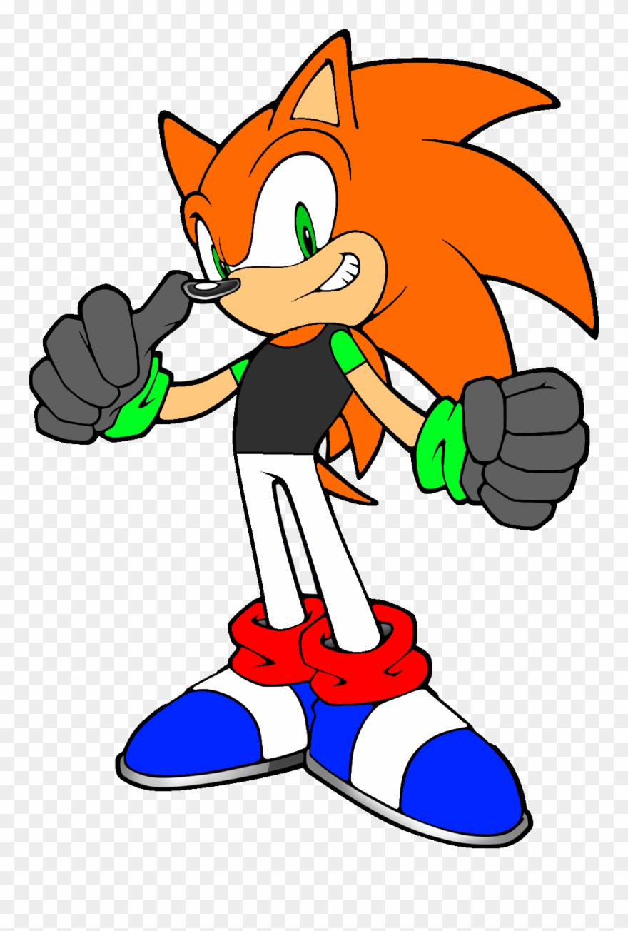 Comical Characters - Sonic The Hedgehog Orange Clipart
