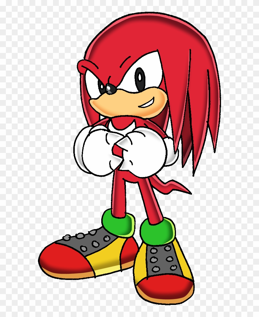 Sonic The Hedgehog Clipart Knuckles The Echidna - Classic Knuckles The Echidna - Png Download