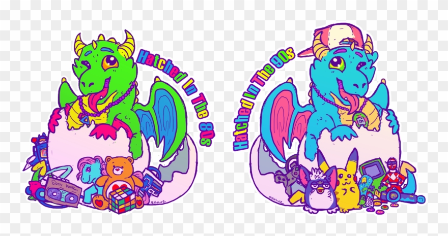 Hatched In The 80s & Hatched In The 90s Clipart