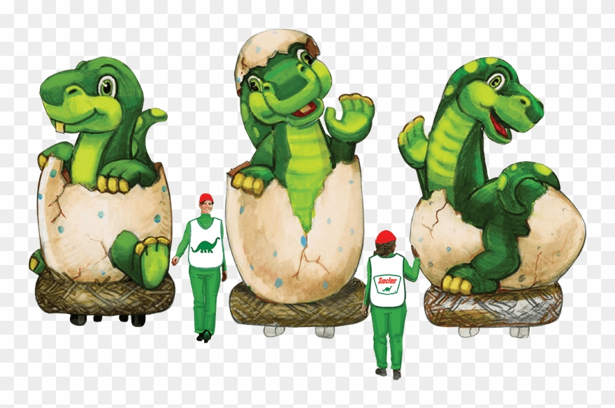 Image Three Baby Dinos - Macy's Baby Dinos Balloon 2018 Clipart
