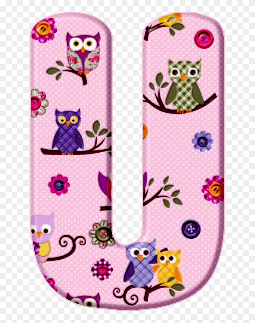 *✿**✿*u*✿**✿* - Letra M Con Buhos Clipart