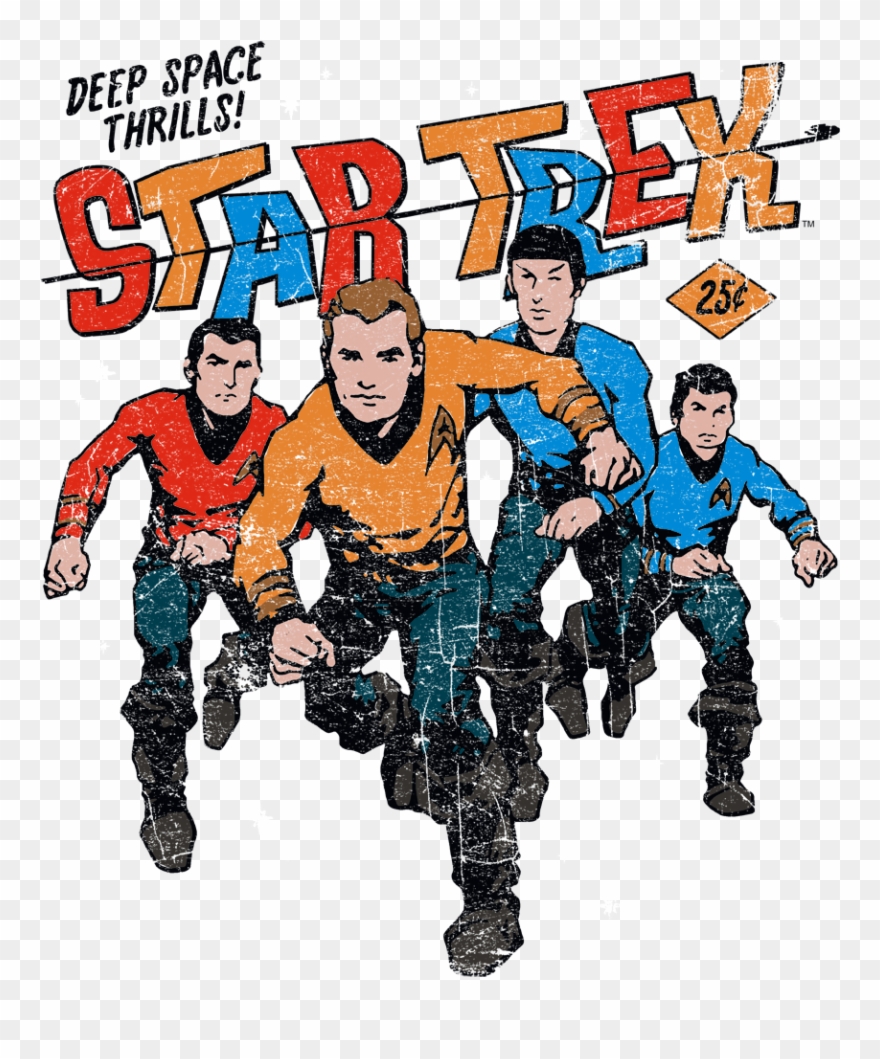 Star Trek Deep Space Thrills Men's Long Sleeve T-shirt - "star Trek" (1973) Clipart