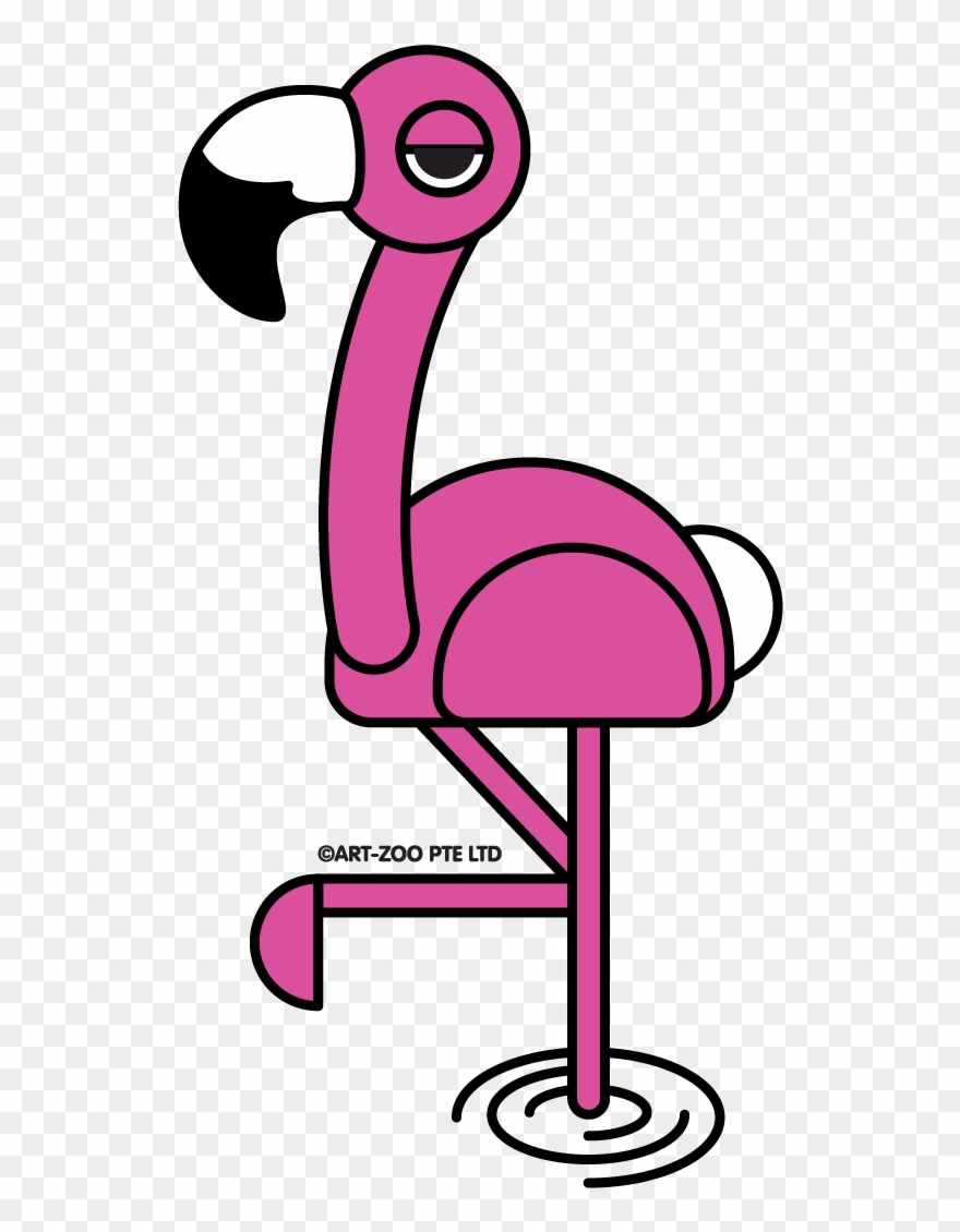Flamingo - Cartoon Clipart