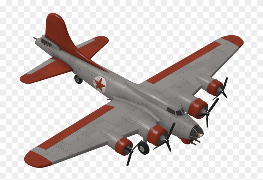 Bomber Plane - Boeing B-17 Flying Fortress Clipart