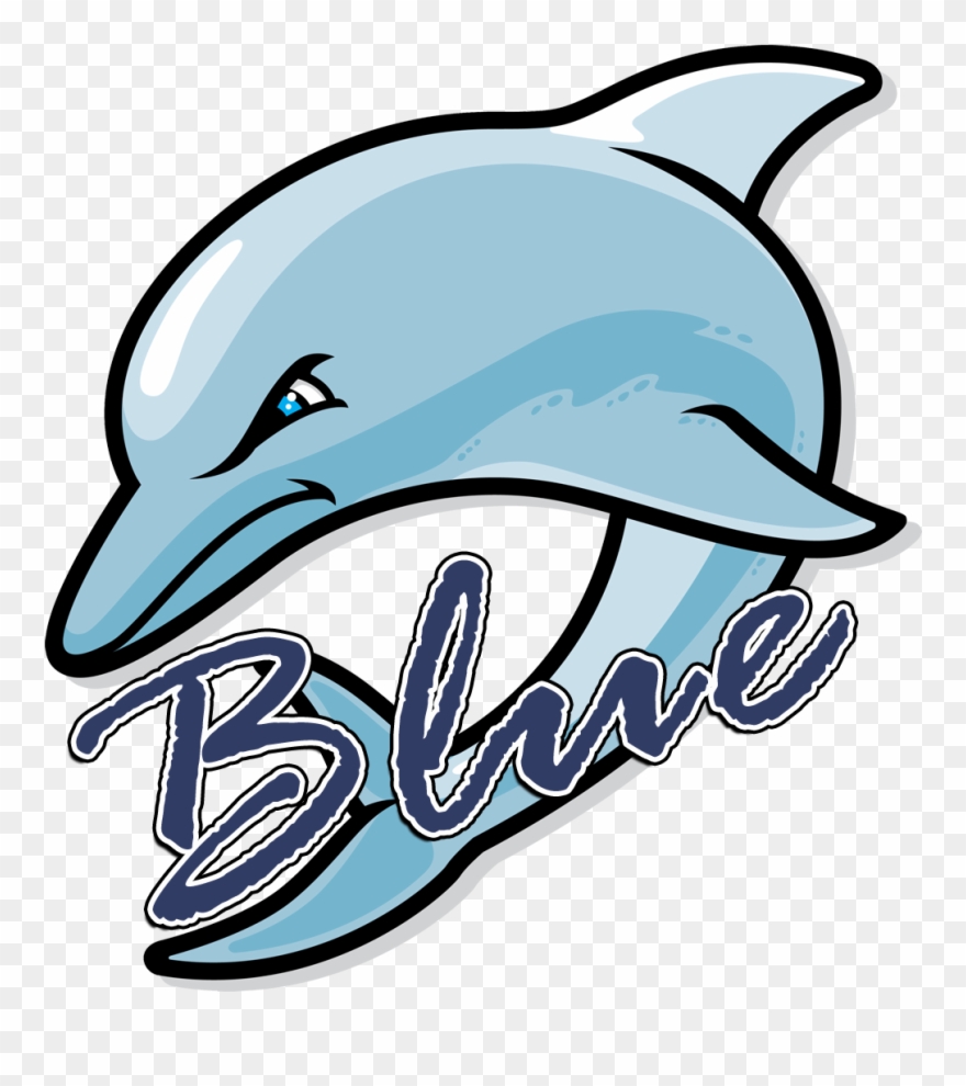 Blue Dolphins Logo - Cartoon Dolphin Clipart