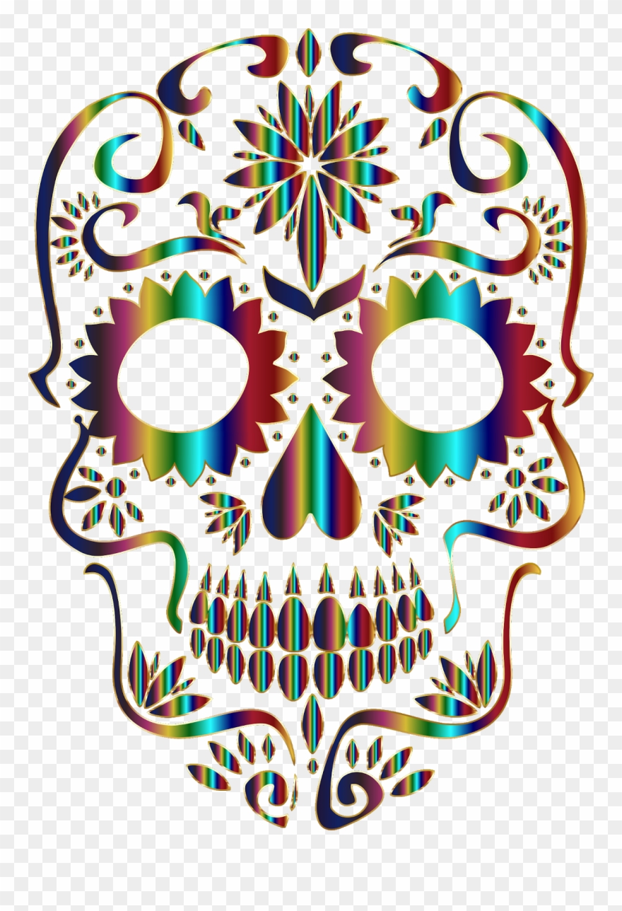We Honor Jerry Gonzalez And All Departed, On This Day - Sugar Skull No Background Clipart