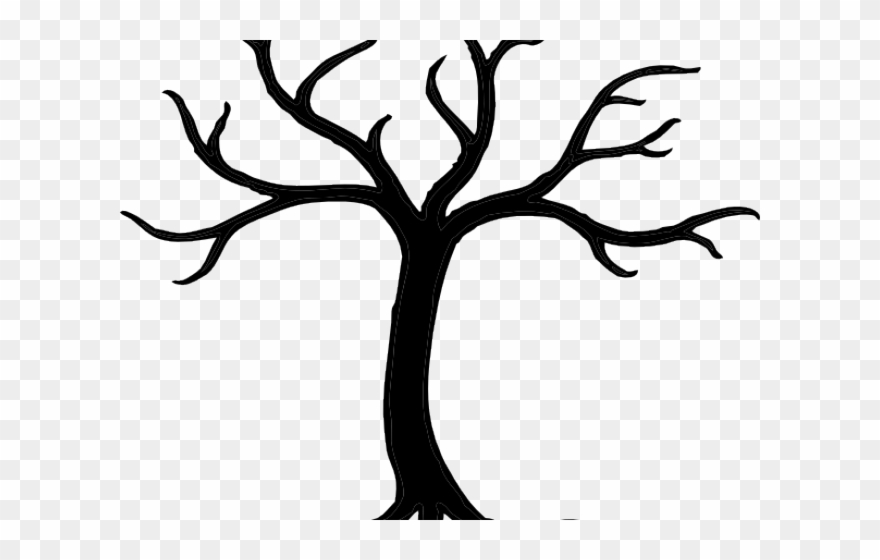 Branch Clipart Swirly Tree - Cartoon Tree No Leaves - Png Download