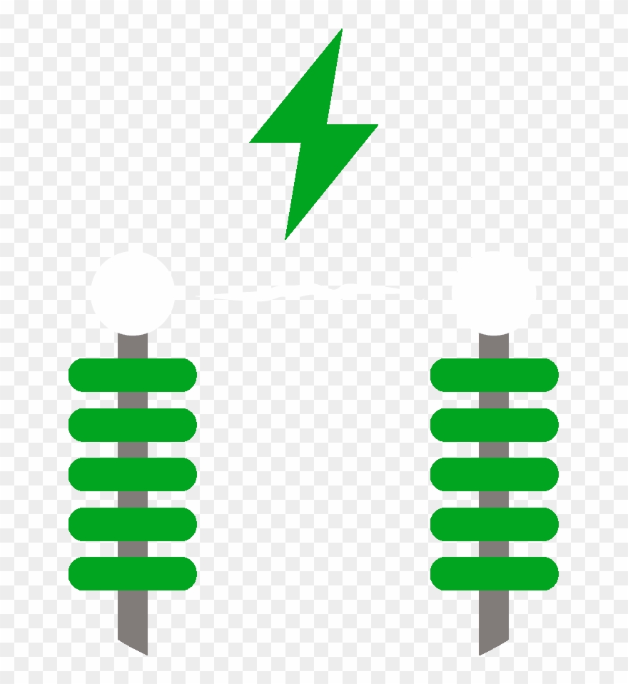 High And Medium Voltage Transmission Line - Electricity Clipart