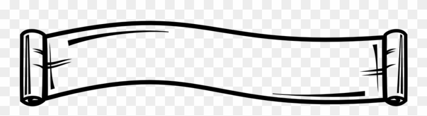 Scroll Graphic - White Ribbon Banner Png Clipart