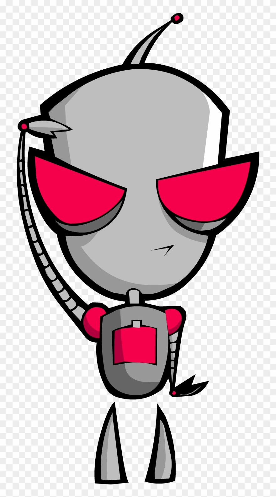 Species - Robot - Appearance - Regular State, - Evil Gir Invader Zim Clipart