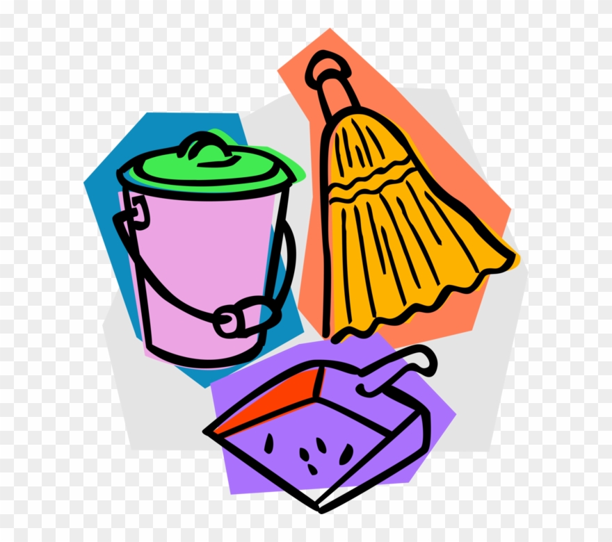 Dust Clipart Dust Pan Broom - Broom And Dust Pan Clip Art 3d - Png Download