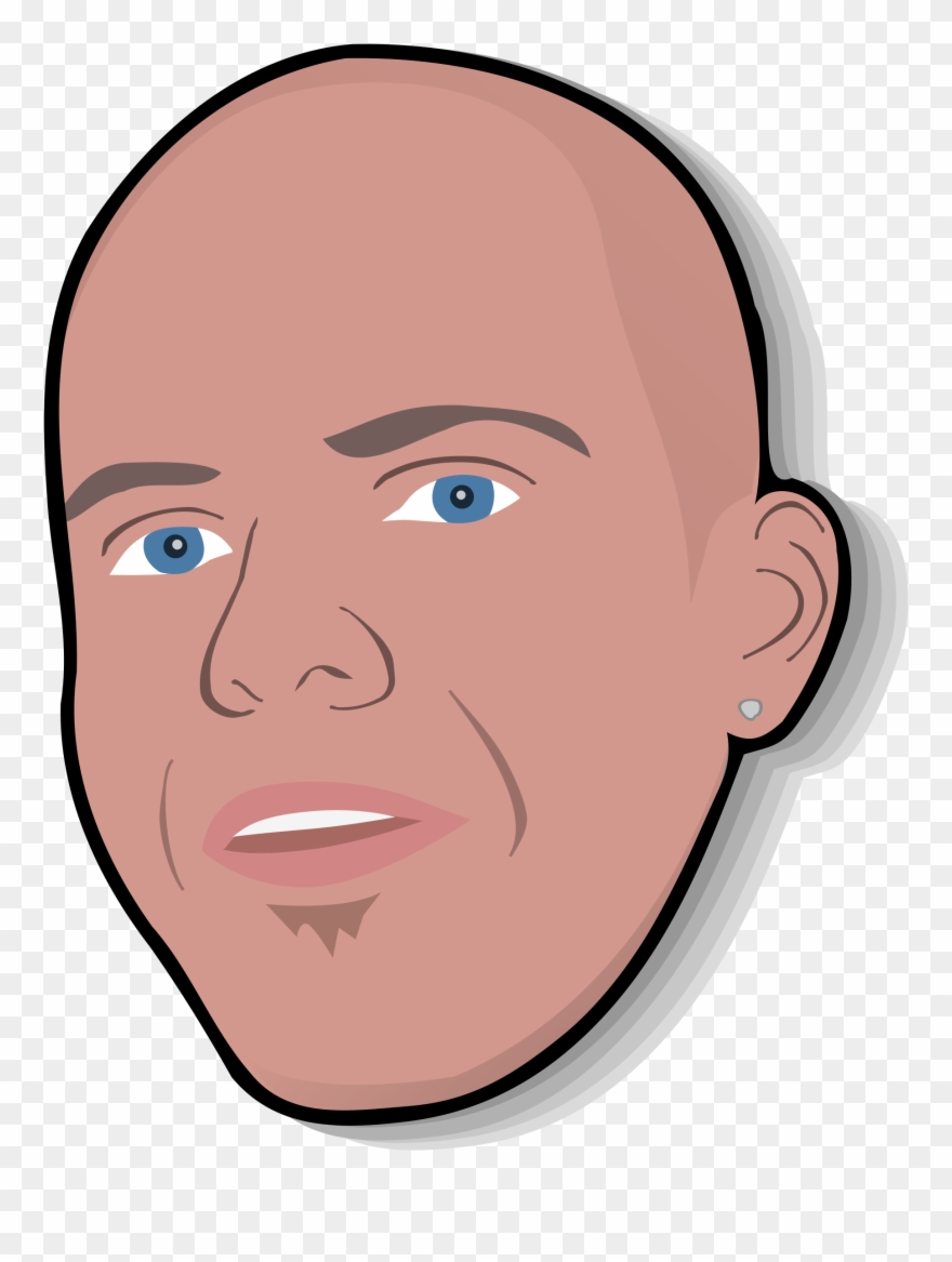 Smiley Computer Icons Download Smirk - Blue Eyes No Hair Male Clipart