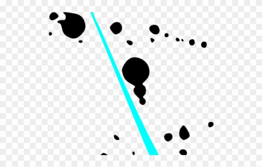 Splatter Clipart Design - Black Paint Splatter - Png Download