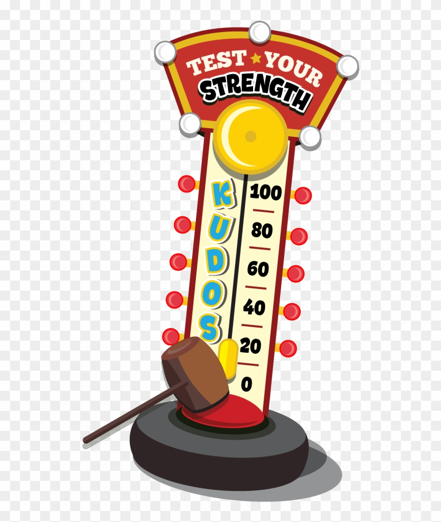 Test Your Research Impact Muscles - Test Your Strength Machine Clipart