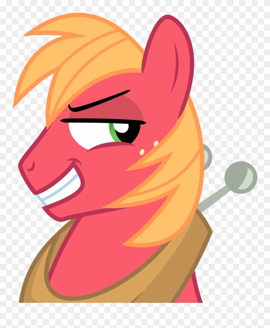 Grin Clipart Smirk - Mlp Big Mac Face - Png Download