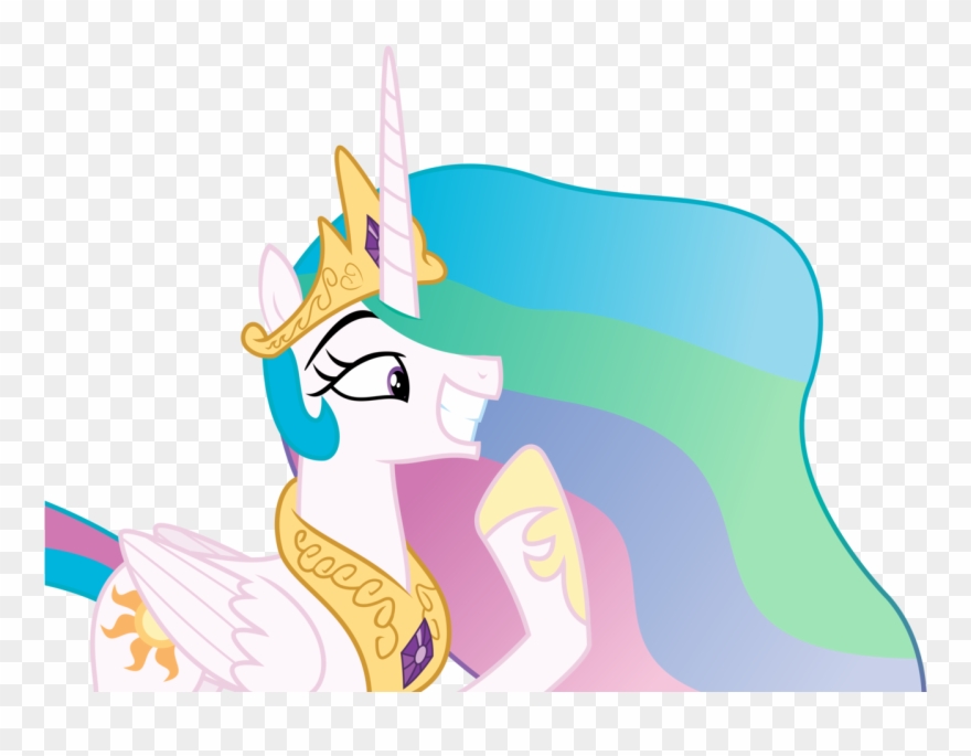 Grin Clipart Smirk - Princess Celestia - Png Download