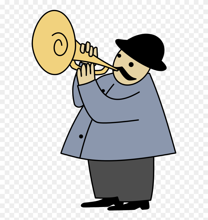 Band Free Fiddler 2 Free Horner 1 - Man Playing A Musical Instrument Tote Bag Clipart