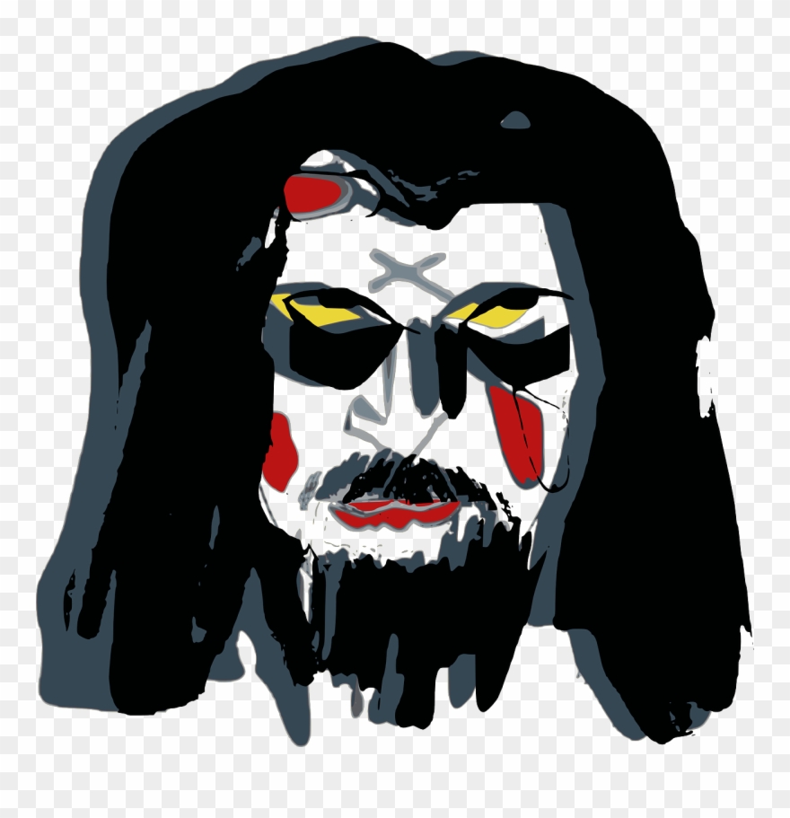 Mask, Face, War Paint, Raggery, Clown, Devil - Mask Clipart