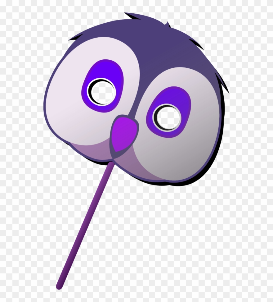Vector Clip Art - Owl Mask Template - Png Download