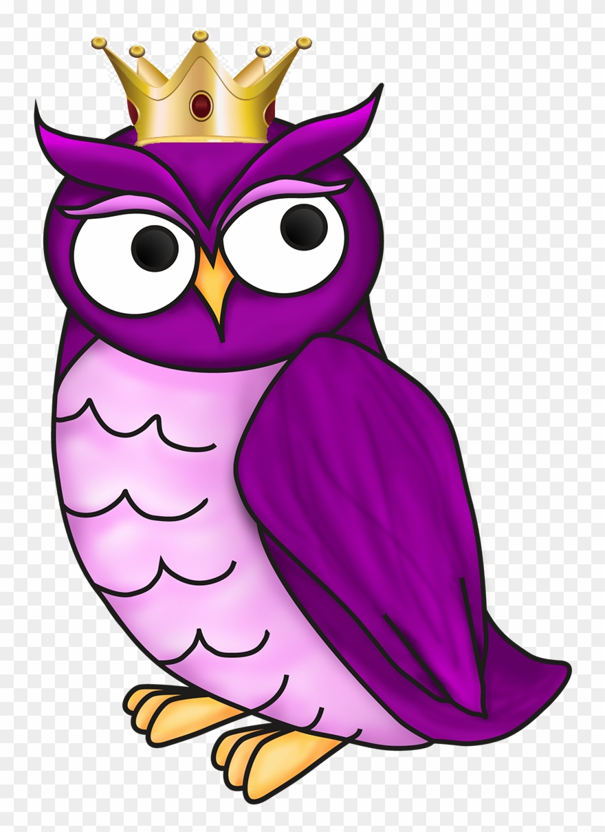 An Owl Wearing A Crown - December 6 Clipart
