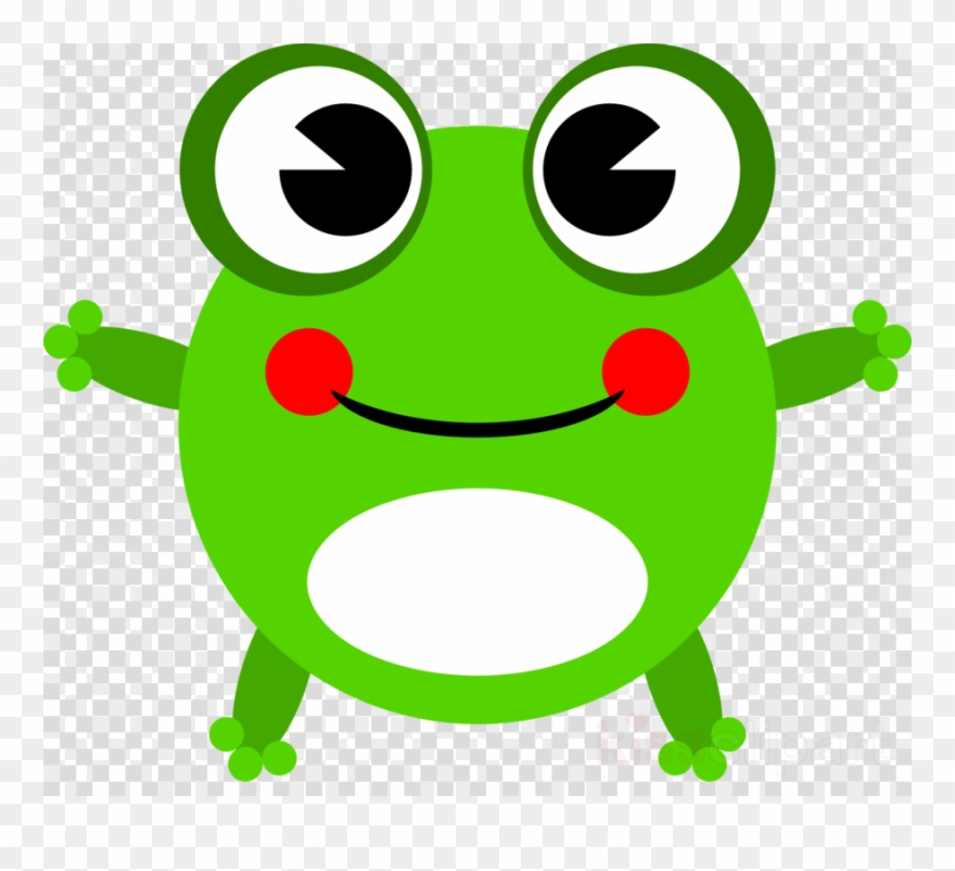 Baby Frog Cartoon Clipart Frog Clip Art - Frog Animation - Png Download