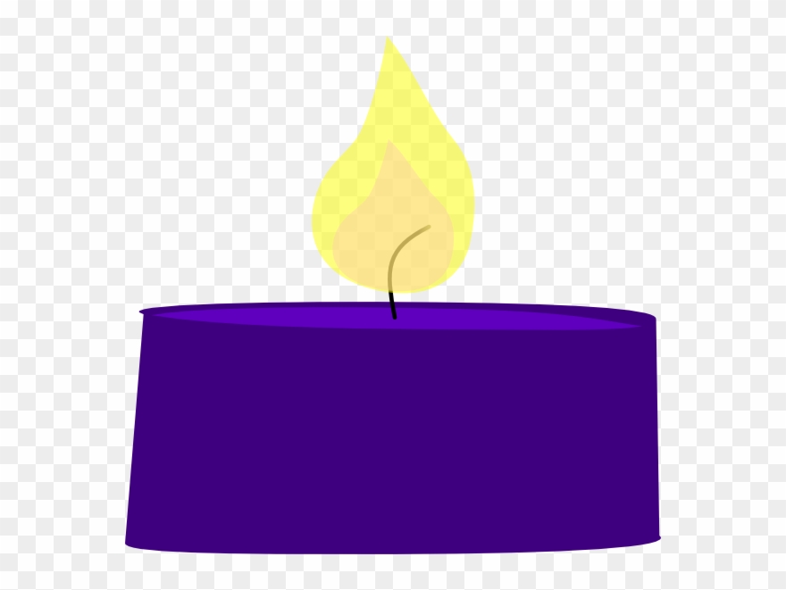 Clipart Transparent Stock Clip Art At Clker Com Vector - Candle Clip Art Purple - Png Download