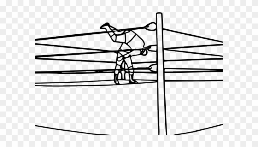 Wwe Clipart Pro Wrestling - Wwe Ring Coloring Pages - Png Download