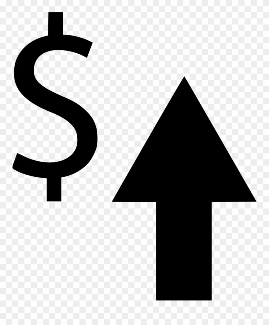 Up Money Svg Icon - Money Arrow Up Icon Clipart