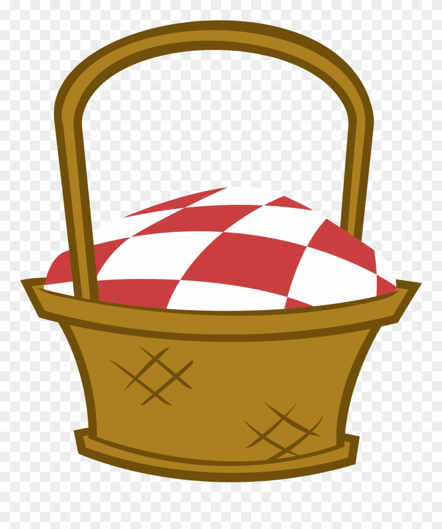 Picnic Basket Black White Line Art Coloring Book Clipart - Picnic Basket Clipart - Png Download