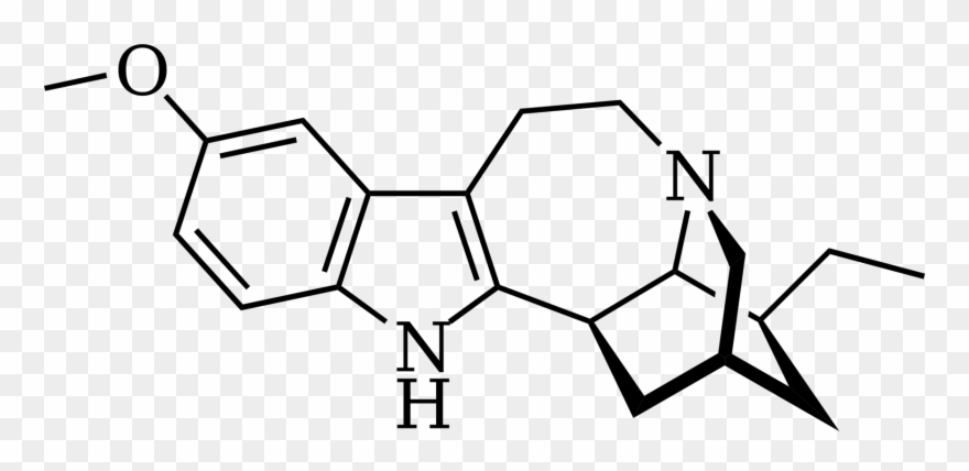 Ibogaine Therapy Addiction Opioid - Ibogaine Structure Clipart