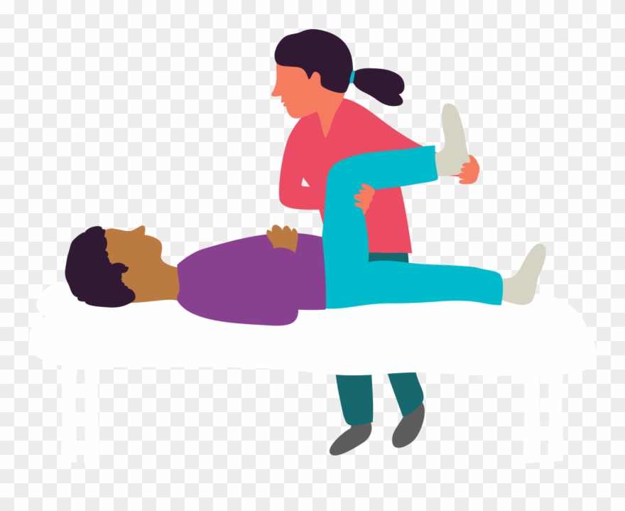 Exercise For Back And Neck Pain Exercises - Physical Therapist Cartoon Png Clipart