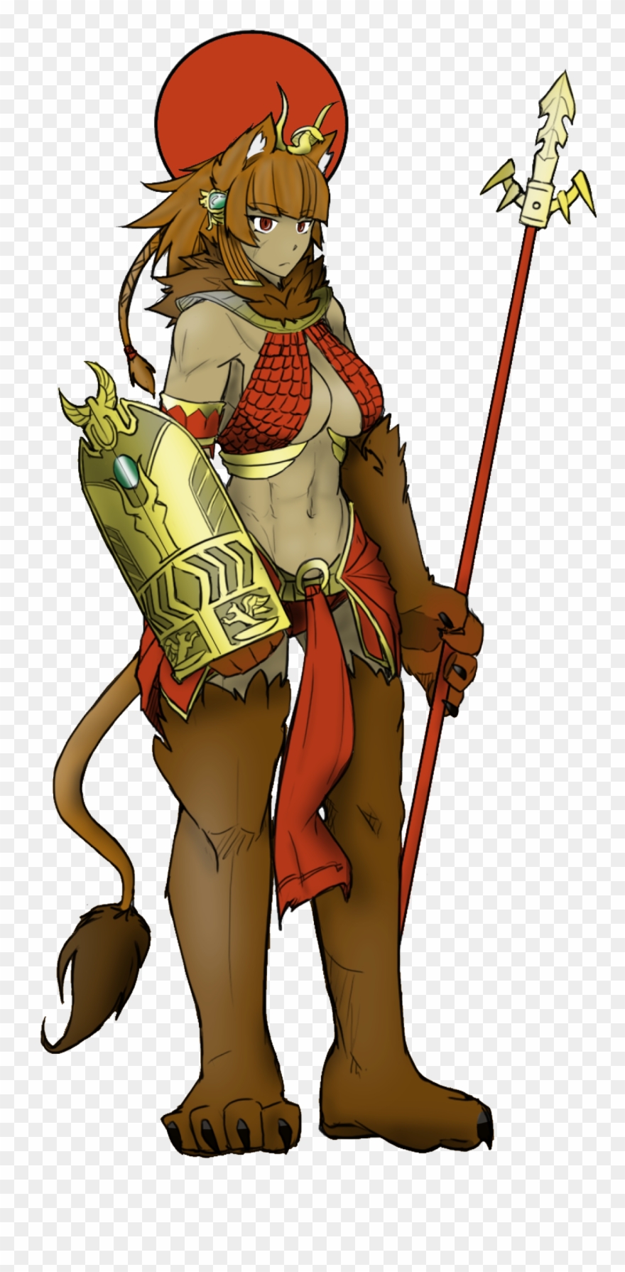 Minotaur Girl Monster Girls Monster Girl - Female Bard Minotaur Clipart