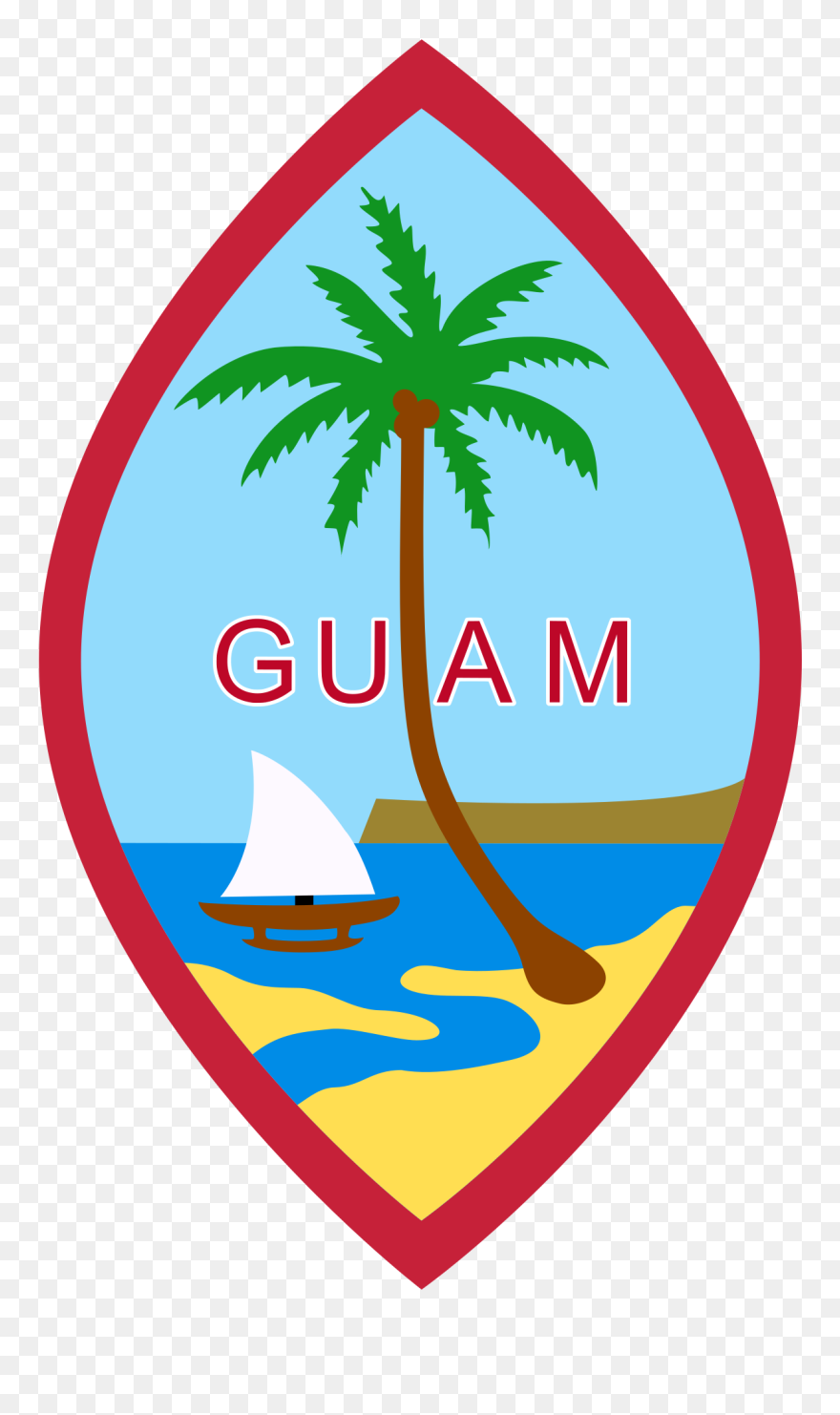 Post - Guam Seal Clipart