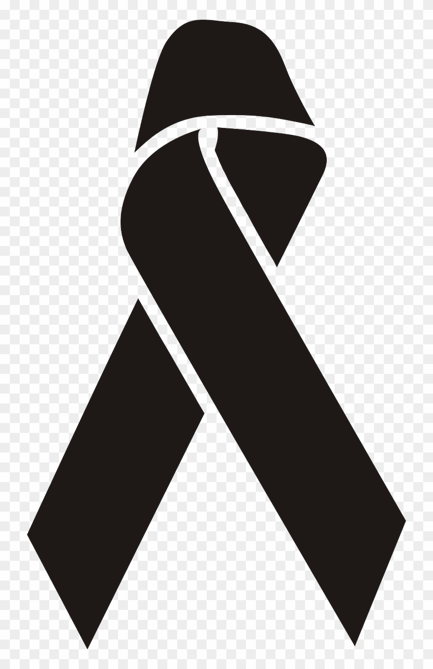 Awareness Ribbon Support - Hiv Aids Logo Black And White Clipart