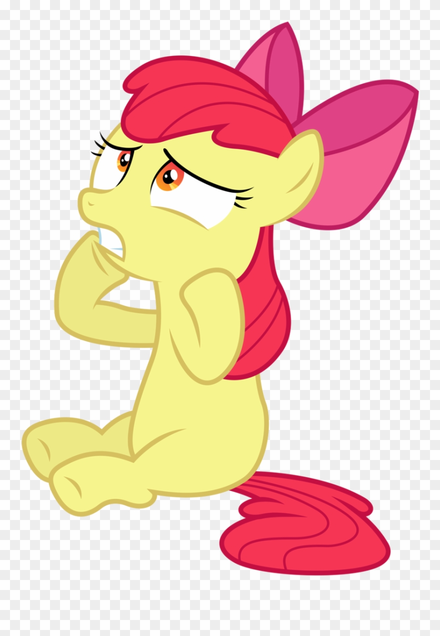 Brynna Drummond On Twitter And It Was - Mlp Applebloom Worried Clipart
