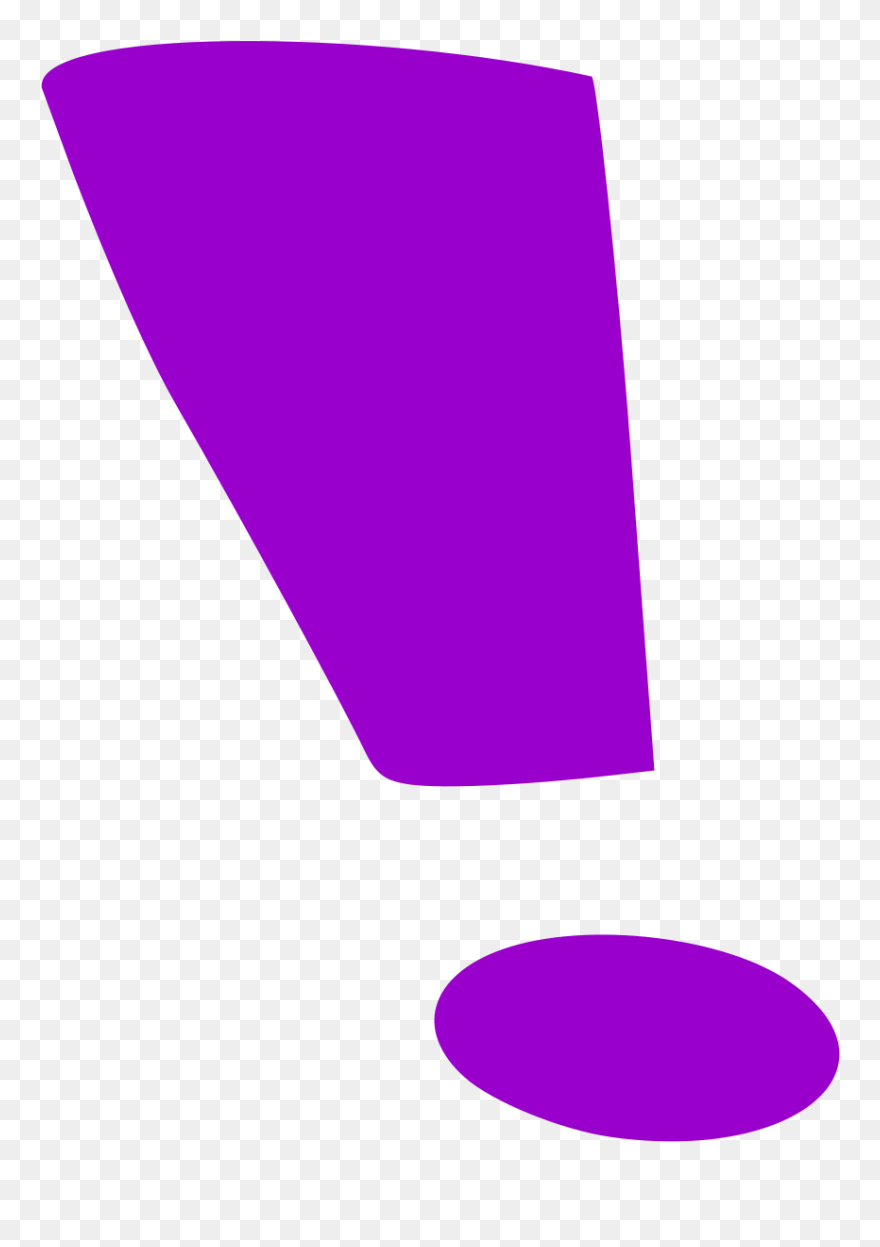 Purple Exclamation Mark Clipart