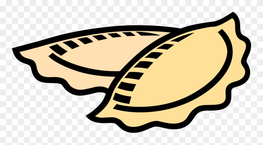 Vector Illustration Of Flour And Egg Unleavened Dough - Pastel Clipart