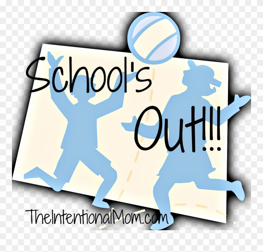 School's Out - Kids Playing Clip Art - Png Download